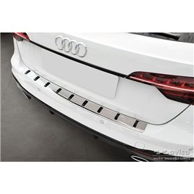 Avisa Protection de seuil arrière inox compatible avec Audi A4 Avant B9 (incl. S-Line) 2015-2019 & Facelift 2019- - 'STRONG EDIT