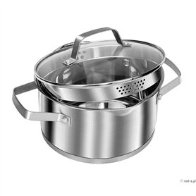 Casseroles Smile MGK-11M Acier Ø 18 cm Ø 24 cm Ø 20 cm Ø 16 cm (5 Unités)