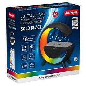 Lampe de bureau Activejet AJE-SOLO RGB Black Noir Multicouleur Plastique 2