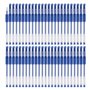 OFFICER PRODUCTS Lot de 50 stylos à bille gel - Couleur : bleu - Diamètre de la boule : 0