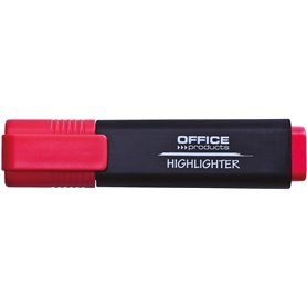 OFFICER PRODUCTS Lot de 10 surligneurs lumineux Couleur : rouge/surligneur Encre non toxique