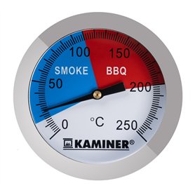 1881 Thermomètre de barbecue analogique bimétallique en acier inoxydable jusqu'à 300 °C