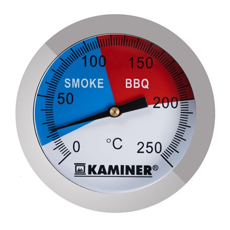 1881 Thermomètre de barbecue analogique bimétallique en acier inoxydable jusqu'à 300 °C