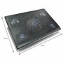 AABCOOLING NC84 - Ventilateur PC avec 5 Ventilateurs et Rétroéclairage LED Bleu | Refroidisseur PC Portable | Support pour Ordin