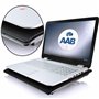 AABCOOLING NC84 - Ventilateur PC avec 5 Ventilateurs et Rétroéclairage LED Bleu | Refroidisseur PC Portable | Support pour Ordin
