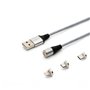 Câble USB Savio CL-156 Argenté 2 m