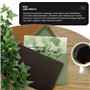 Netuno 100 enveloppes vert olive C6 114 x 162 mm 120g Materica Verdigris rabat pointu enveloppes écologiques colorées papier nat