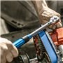 Högert Technik - Clé dynamométrique 1/4″ I 5-25Nm I avec mécanisme à cliquet I en acier allié I HT1W710