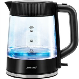 Bouilloire Mpm MCZ-117 Noir Transparent verre 2200 W 1