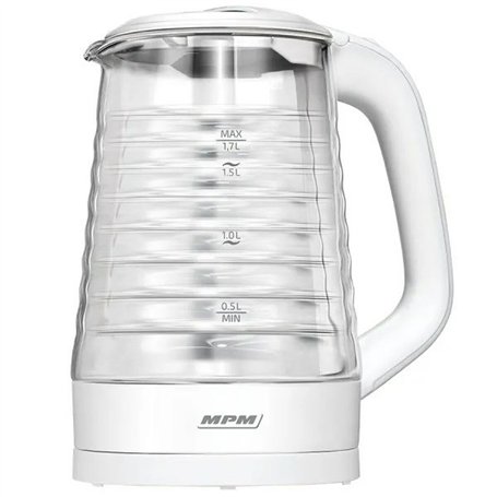 Bouilloire Mpm MCZ-124 Blanc verre 2200 W 1