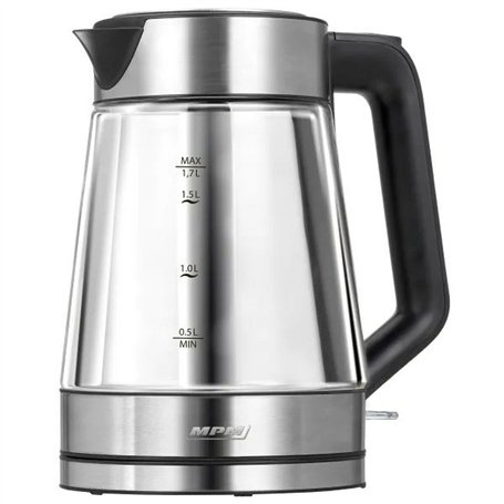 Bouilloire Mpm MCZ-122 Noir Gris verre Acier inoxydable 2200 W 1
