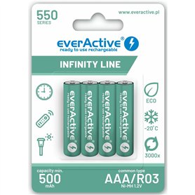 Piles Rechargeables EverActive EVHRL03-550 1