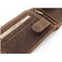 Green Deed - Portefeuille Homme en Cuir Véritable - Motif : Sanglier – 12x9x3 cm – Compartiments pour Cartes de Crédit – Poche F