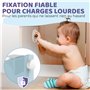 WunderHippo Serrure Magnétique Invisible pour Sécurité Enfant – 12 Verrous & 3 Clés – Blocage Sans Perçage – Protection pour Pla