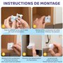 WunderHippo Serrure Magnétique Invisible pour Sécurité Enfant – 12 Verrous & 3 Clés – Blocage Sans Perçage – Protection pour Pla