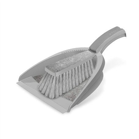 York Ensemble Pelle et Balayette à Main - Poussière et Ramasse-miettes - Kit de Nettoyage Gris - 23.8 x 33 x 10.3 cm Loft
