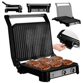 ZEEGMA GRILL CHEF BASE CONTROL 2-en-1 Gril Électrique à Contact