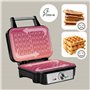 ZEEGMA GOFREE CHEF Gaufrier Haute Puissance 1200 W pour Gaufres Belges, Double Revêtement Antiadhésif, Contrôle de la Températur