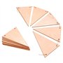ProArts Lot de 20 guirlandes de fanions – Guirlande d'anniversaire 15 x 10 cm reliée à un cordon de 3 m – Guirlandes pour mariag