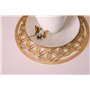 ProArts Set de 1 Dessous de Verre Bois Fleur de Vie en Bouleau 1 Pièce de 20x20cm - sous-Verres en Bois et Liège pour Verres à B