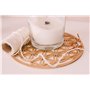 ProArts Set de 1 Dessous de Verre Bois Fleur de Vie en Bouleau 1 Pièce de 20x20cm - sous-Verres en Bois et Liège pour Verres à B