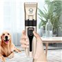 Retoo Tondeuse pour Chiens professionnelle sans fil, 4 Sabots, Faible bruit, idéale pour poils longs et épais, Pour Chat et Autr