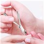 Retoo Pince à ongles tranchante & inoxydable & Ciseaux à cuticules de précision avec coupe lisse & Pousse cuticules double face 