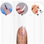 Retoo Pince à ongles tranchante & inoxydable & Ciseaux à cuticules de précision avec coupe lisse & Pousse cuticules double face 
