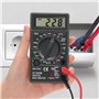 Retoo Multimètre numérique avec Ohmmeter, Ampèremètre, Voltmètre pour tension AC/DC - Courant DC/AC : 0-5 A - Mesure de la tensi