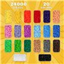 20 couleurs vives avec plaques et accessoires