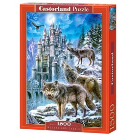 Castorland - C-151141-2 - Puzzle - Loups et Château - 1500 Pièces