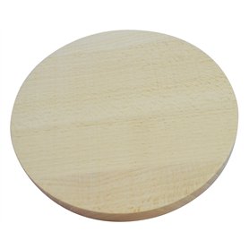 Planche à découper ronde en bois coupe pizza bois double face 15 cm