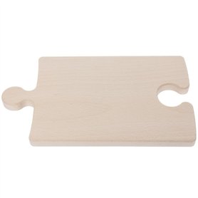 Wooden World - Planche à découper en forme de puzzle en bois - Puzzle