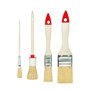 M7 Lot de 4 Brosses 3 Plates 1 Ronde 0" 3/4" 1.5" 4 "Série 02 pour Travaux de Peinture avec Peintures et Vernis Couverture Unifo