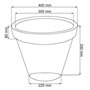 Prosperplast Pot de Fleurs Classique 23L, Terre Cuite 400x400x340 mm