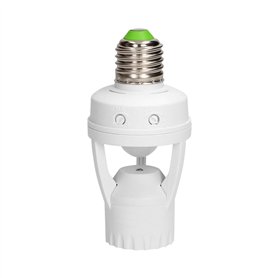 Miratic Support Ampoule E27 Douille Detecteur de Mouvement Douille Ampoule E27 Douille E27 avec Détecteur de Mouvement et Capteu