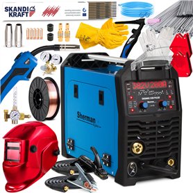 Sherman DIGIMIG 200 Dual Puls - 200 A Poste a souder MIG avec gaz - Pour soudure aluminium - MMA