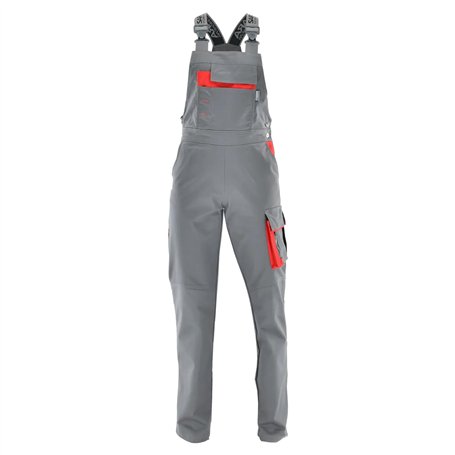 Sara Workwear Salopette de travail pour femme avec de nombreuses poches – Salopette de travail avec bretelles élastiques Taille