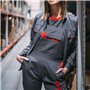 Sara Workwear Salopette de travail pour femme avec de nombreuses poches – Salopette de travail avec bretelles élastiques Taille 