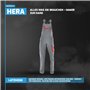 Sara Workwear Salopette de travail pour femme avec de nombreuses poches – Salopette de travail avec bretelles élastiques Taille 