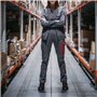 Sara Workwear Salopette de travail pour femme avec de nombreuses poches – Salopette de travail avec bretelles élastiques Taille 