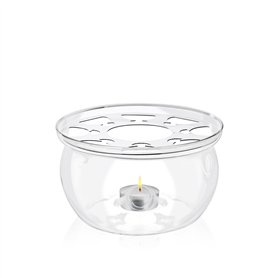 Wilmax - Réchaud - Chauffe-café et Chauffe-thé en Verre borosilicaté - Maintient la température de la Boisson - Lavable au Lave-