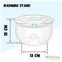 Wilmax - Réchaud - Chauffe-café et Chauffe-thé en Verre borosilicaté - Maintient la température de la Boisson - Lavable au Lave-