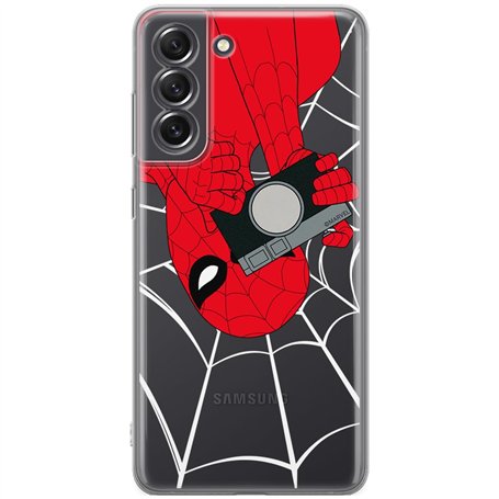 ERT GROUP Coque de téléphone Portable pour Samsung S21 FE Original et sous Licence Officielle Marvel Motif Spider Man 027 Parfai