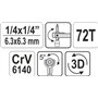 Yato yt-03311 – rotatif 2 dans le manche 1 de cliquet
