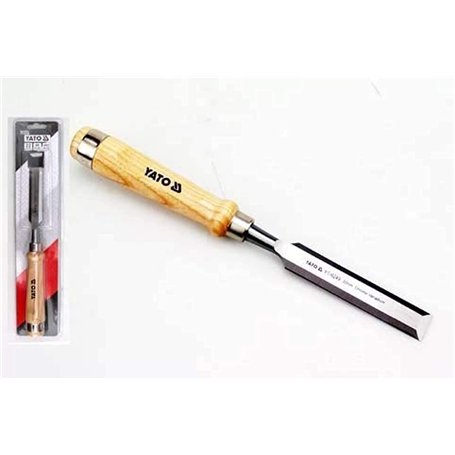Yato yt-6245 – crv60 Ciseau 15 mm avec manche en bois