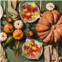PAW - Serviette Papier (33 x 33 cm) I Lot de 20 I Serviette de Table Papier 3 Plis I Serviette de Table Jetable - Automne, Feuil