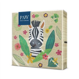 PAW - Serviette Papier 3 Plis (33 x 33 cm) I Lot de 20 I Décoration de Table