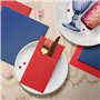 PAW - Airlaid Pocket Serviettes (39 x 40 cm) I 50 pièces I Unicolore I Semblable à du tissu I Élégante décoration de table I HoR