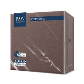 PAW - Serviettes Airlaid (40 x 40 cm) I 50 pièces I Unicolore I Semblable à du tissu I Élégante décoration de table I HoReCa I P
